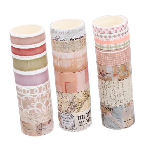 DOITOOL 20 Stück Vintage Washi Tapes Retro Klebebänder für Scrapbooking Diy Handwerk und Journalgestaltung Muster Selbstklebend Projekte und Dekoration DOITOOL 20 Stück Vintage Washi Tapes Retro Klebebänder für Scrapbooking Diy Handwerk und Journalgestaltung Muster Selbstklebend Projekte und Dekoration von DOITOOL