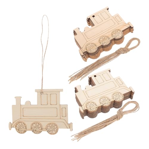 DOITOOL 20 Stück dekorativer Anhänger aus Holz Wanddekoration Zubehör Zug Anhänger Hängende Ornamente Handwerk unvollendete hölzerne Tags DIY Anhänger aus Holz Bambus Khaki DOITOOL 20 Stück dekorativer Anhänger aus Holz Wanddekoration Zubehör Zug Anhänger Hängende Ornamente Handwerk unvollendete hölzerne Tags DIY Anhänger aus Holz Bambus Khaki von DOITOOL