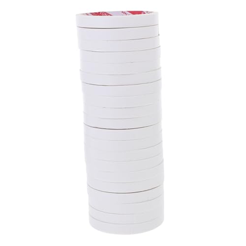 DOITOOL 20 Stück doppelseitiges Klebeband Schrottband Doppelseite Klebeband für Handwerk Doppelseitige Klebebandrolle Score Tape für Scrapbooking Sammelklebeband Heftband Papier Weiß von DOITOOL