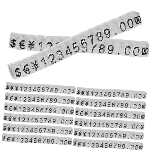 DOITOOL 20 Stück schild Etikettenhalter Etikettenanzeige Jungtier Würfel -Tag -Halter Inhaber groß Würfelblock Schmuckpreisanzeigen Preisetiketten Plastik Transparent von DOITOOL