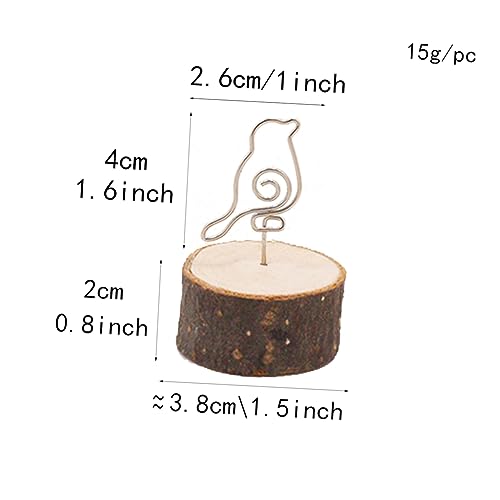 DOITOOL 20 Stücke Büroklammern Halter Memo Halter Foto Clip Bambus Kaffee DOITOOL 20 Stücke Büroklammern Halter Memo Halter Foto Clip Bambus Kaffee von DOITOOL