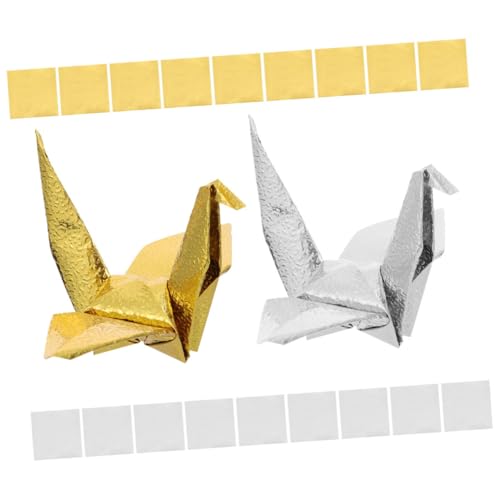 DOITOOL 200 Blatt Origami Glanzpapier zum Basteln buntes Bastelpapier Schokoladenfolienverpackung quadratisches Faltpapier reflektierendes Bastelpapier schillerndes Faltpapier von DOITOOL