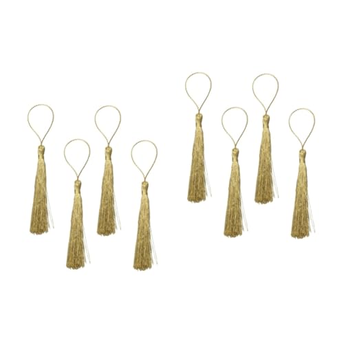 DOITOOL 200 Stck. Goldfarbene Quasten für DIY Schmuck Lesezeichen Geschenkverpackungen und Wohnaccessoires Weiche Handliche Troddeln für Kreative Bastelprojekte und Dekorationen DOITOOL 200 Stck. Goldfarbene Quasten für DIY Schmuck Lesezeichen Geschenkverpackungen und Wohnaccessoires Weiche Handliche Troddeln für Kreative Bastelprojekte und Dekorationen von DOITOOL
