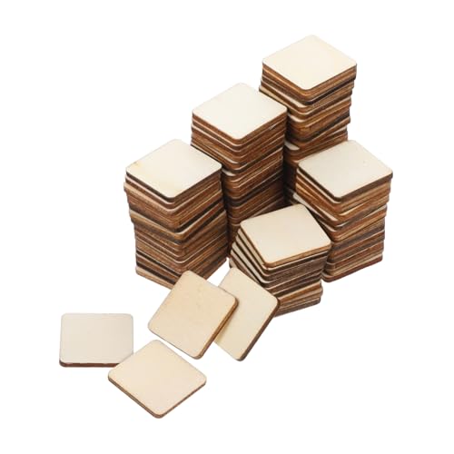 DOITOOL 200 Stk. Quadratische Holzscheiben Blanke Holzstücke zum Basteln Malen DIY Kunsthandwerk für Dekoration und Geschenke Glatte Oberfläche Naturbelassen Vielseitig Einsetzbar DOITOOL 200 Stk. Quadratische Holzscheiben Blanke Holzstücke zum Basteln Malen DIY Kunsthandwerk für Dekoration und Geschenke Glatte Oberfläche Naturbelassen Vielseitig Einsetzbar von DOITOOL