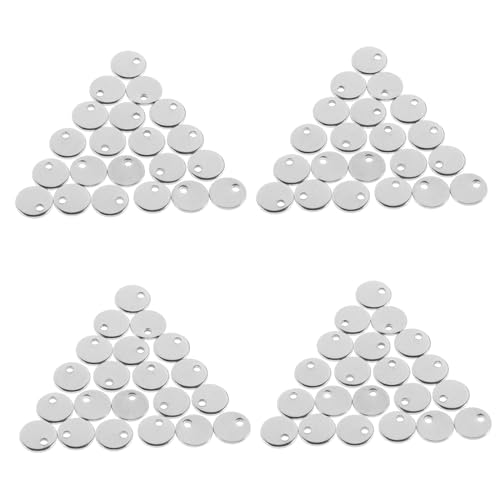DOITOOL 200 Stück Anhänger Aus Edelstahl Halsketten Schmuck Runden Reize Stempelanhänger Groß Schlüssel Emaille-anhänger Mehrzweckanhänger Aus Metall Zauber Für Diy Silver Rostfreier Stahl DOITOOL 200 Stück Anhänger Aus Edelstahl Halsketten Schmuck Runden Reize Stempelanhänger Groß Schlüssel Emaille-anhänger Mehrzweckanhänger Aus Metall Zauber Für Diy Silver Rostfreier Stahl von DOITOOL