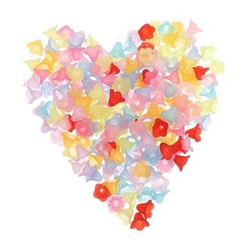 DOITOOL 200 Stück Bunte Acryl Blüten Perlenkappen Floral Spacer Bead Caps mit Matter Oberfläche für DIY Schmuck Armband Halskette Basteln DOITOOL 200 Stück Bunte Acryl Blüten Perlenkappen Floral Spacer Bead Caps mit Matter Oberfläche für DIY Schmuck Armband Halskette Basteln von DOITOOL