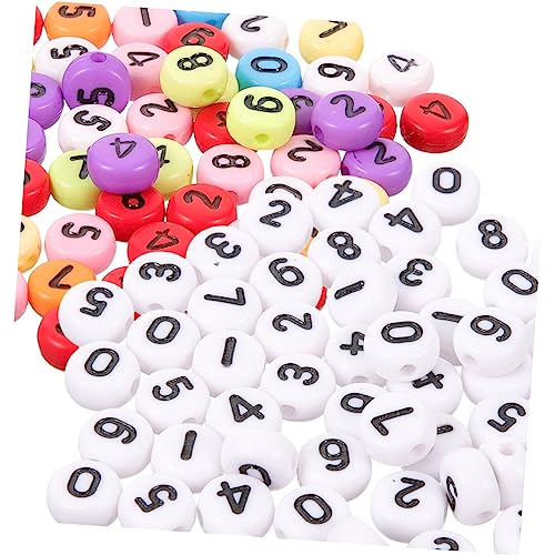 DOITOOL 200 Stück Digitale Perlen Abstandsperlen zur Armbandherstellung Perlen für die Herstellung von Armbändern Lose Perlen UV Zahl Acrylperle dekorative Zahlenperlen DOITOOL 200 Stück Digitale Perlen Abstandsperlen zur Armbandherstellung Perlen für die Herstellung von Armbändern Lose Perlen UV Zahl Acrylperle dekorative Zahlenperlen von DOITOOL