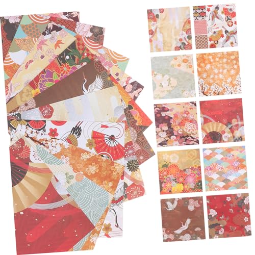 DOITOOL 200 Stück Diy Origami Faltpapier Doppelseitiges Farbig Bedrucktes Bastelmaterial für Kreative Projekte und Handwerkliche Aktivitäten Zufällige Muster von DOITOOL