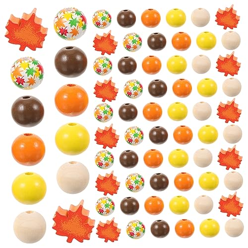 DOITOOL 200 Stück Herbst Holzperlen Basteln Lose Schmuckperlen für Thanksgiving Dekoration Vielseitige DIY Bastelperlen für Familienfeiern und Wohnraumgestaltung DOITOOL 200 Stück Herbst Holzperlen Basteln Lose Schmuckperlen für Thanksgiving Dekoration Vielseitige DIY Bastelperlen für Familienfeiern und Wohnraumgestaltung von DOITOOL