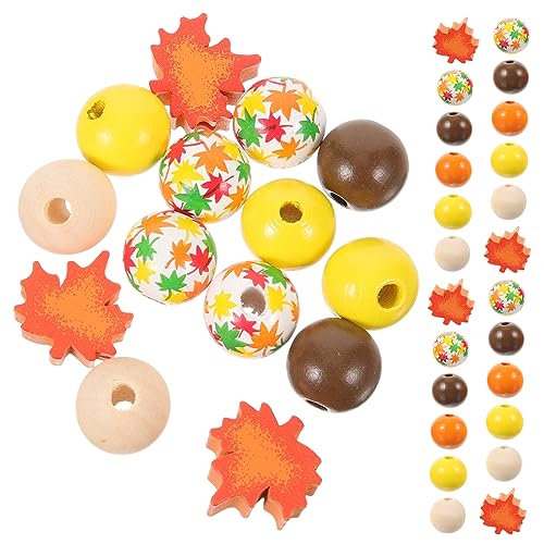 DOITOOL 200 Stück Herbst Holzperlen für Basteln Langlebige Braune Craft Beads mit Vielseitig für DIY Schmuckherstellung Familienfeiern und Herbstliche Dekorationen DOITOOL 200 Stück Herbst Holzperlen für Basteln Langlebige Braune Craft Beads mit Vielseitig für DIY Schmuckherstellung Familienfeiern und Herbstliche Dekorationen von DOITOOL