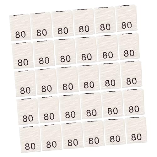 DOITOOL 200 Stück Kinderbekleidungs Größenetiketten Weiche Hautfreundliche Etiketten für Shirts und Sortieren und Organisieren von Kinderkleidung von DOITOOL