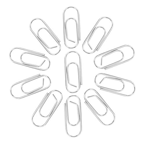 DOITOOL 200 Stück Mini Metall Büroklammern Kleine Wiederverwendbare Paperclips mit Festem Halt für Büro Schule und Zuhause Vielseitige Lesezeichen Organisationsclips von DOITOOL