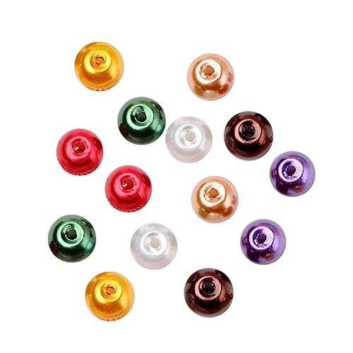 DOITOOL 200 Stück Mischfarbige Imitationsperlen Runde Abstandsperlen für Diy Schmuckherstellung ca Bastelzubehör für Armbänder und Ohrringe DOITOOL 200 Stück Mischfarbige Imitationsperlen Runde Abstandsperlen für Diy Schmuckherstellung ca Bastelzubehör für Armbänder und Ohrringe von DOITOOL