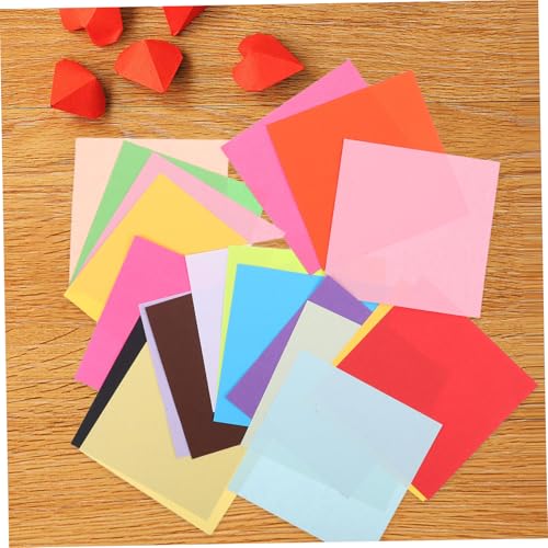 DOITOOL 200 Stück Origami Papier Buntes Bastelpapier Doppelseitig für Bastelset Kindergarten und Vorschule mit Farben für Falten und Schneiden von DOITOOL