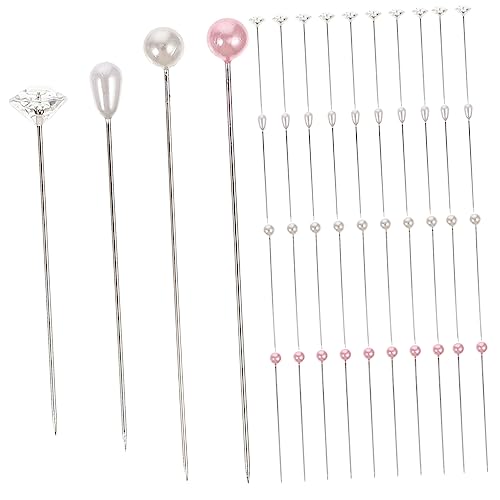 DOITOOL 200 Stück Perlenstecknadeln Tropfenform Nähnadeln für DIY Bastelarbeiten Vielseitige Stecknadeln für Stoffe und Projekte für Dekoration und Handwerk von DOITOOL