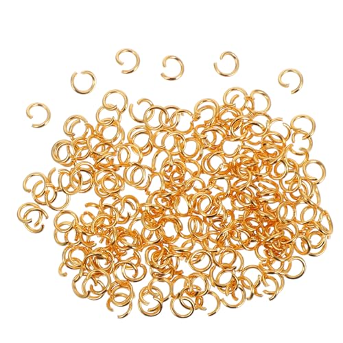 DOITOOL 200 Stück Plattierungsanschlussring Metallhandwerksvorräte Schmuckbefund Sprungring offene Metallringe kleiner Spaltring Schmuck Biegeringe offener Ring aus Metall Golden DOITOOL 200 Stück Plattierungsanschlussring Metallhandwerksvorräte Schmuckbefund Sprungring offene Metallringe kleiner Spaltring Schmuck Biegeringe offener Ring aus Metall Golden von DOITOOL