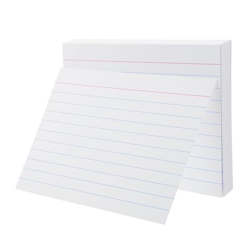 DOITOOL 200 Stück Robuste Horizontal Ruled Indexkarten für Büro Schule Präsentationen und Prüfungen Vielseitig Einsetzbar Notieren von DOITOOL