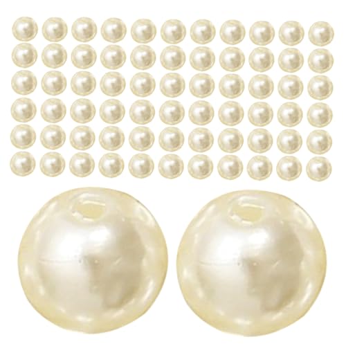 DOITOOL 200 Stück Runde Weiße Abs Kunstperlen mit Imitationsperlen für Diy Schmuckherstellung Armbänder Halsketten Basteldekoration DOITOOL 200 Stück Runde Weiße Abs Kunstperlen mit Imitationsperlen für Diy Schmuckherstellung Armbänder Halsketten Basteldekoration von DOITOOL