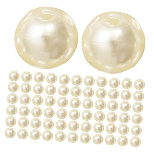 DOITOOL 200 Stück Runde Weiße Abs Perlen mit Leichte Schmuckperlen für DIY Armbänder Halsketten Basteln Realistische Perlstruktur Einfache Fädelung Cremeweiß DOITOOL 200 Stück Runde Weiße Abs Perlen mit Leichte Schmuckperlen für DIY Armbänder Halsketten Basteln Realistische Perlstruktur Einfache Fädelung Cremeweiß von DOITOOL