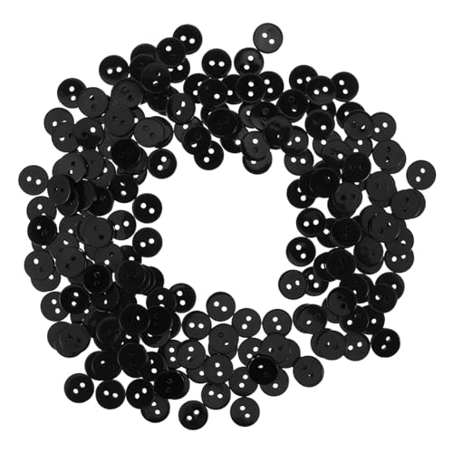 DOITOOL 200 Stück Schwarze Runde Kunststoffknöpfe Flache Zwei Knöpfe für Diy Nähen Basteln Hemden Anzüge Strickjacken Vielseitige Kleidung Zubehör DOITOOL 200 Stück Schwarze Runde Kunststoffknöpfe Flache Zwei Knöpfe für Diy Nähen Basteln Hemden Anzüge Strickjacken Vielseitige Kleidung Zubehör von DOITOOL
