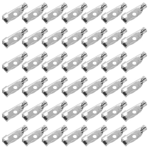 DOITOOL 200 Stück Sicherheitsnadeln schwere Ausführung Schal Sicherheitsnadeln Brosche mit Sicherheitsverschluss Brosche mit Sicherheitsnadeln DIY -Stifte Eisen Silber von DOITOOL