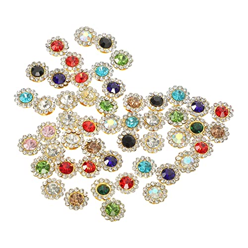 DOITOOL 200 Stück Sonnenblumen Strass für Diy Bowknot Kleidungsdekoration Doppellagige Accessoires für Handarbeiten für Bastelprojekte von DOITOOL