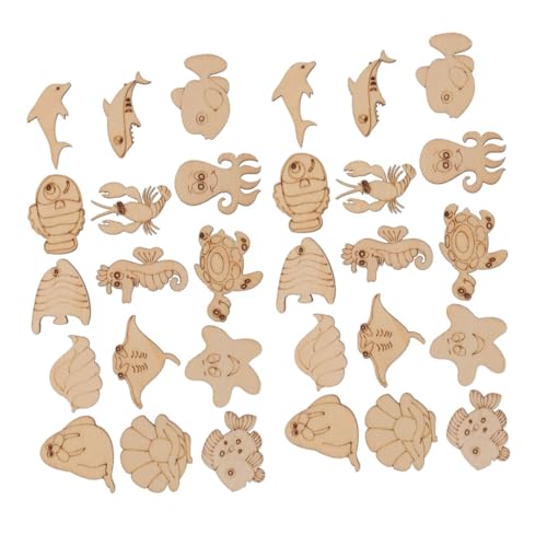 DOITOOL 200 Stück Teiliges Holzscheiben Meerestiere Glatte Holzplatten zum Bemalen und Basteln Naturbelassene DIY Holzstücke für Familien Sichere Holz Dekoration für Kreative DOITOOL 200 Stück Teiliges Holzscheiben Meerestiere Glatte Holzplatten zum Bemalen und Basteln Naturbelassene DIY Holzstücke für Familien Sichere Holz Dekoration für Kreative von DOITOOL