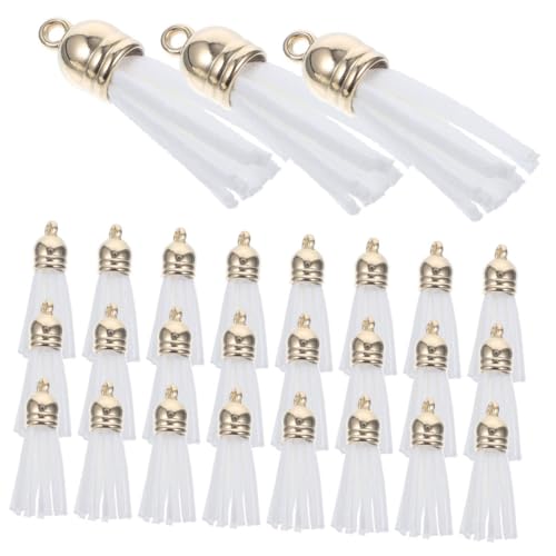 DOITOOL 200 Stück Teiliges PU Leder Quasten Weiß Leichte DIY Schlüsselanhänger und Taschenanhänger Bunte Troddel Schmuck Charms für Handtaschen Bastelprojekte und Schmuckherstellung DOITOOL 200 Stück Teiliges PU Leder Quasten Weiß Leichte DIY Schlüsselanhänger und Taschenanhänger Bunte Troddel Schmuck Charms für Handtaschen Bastelprojekte und Schmuckherstellung von DOITOOL