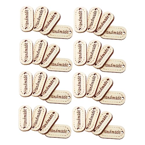 DOITOOL 200Stücke Handgefertigte Holzknöpfe Für DIY Projekte Scrapbooking Und Bastelarbeiten Vielseitige Etikettenanhänger Holz Für Dekorationen von DOITOOL