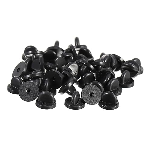 DOITOOL 200Stücke PVC Pin Backs für Anstecknadeln Schmetterlingskappen Ersatzverschlüsse und Leicht für Broschen und Namensschilder von DOITOOL