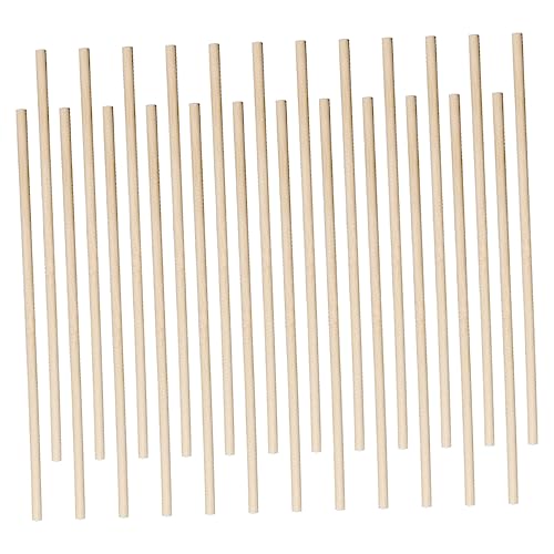 DOITOOL 200Stücke Unlackierte Holzstäbchen für DIY Bastelmaterial Runde Holzdübel für Basteln Sicher und Langlebig für Verschiedene Bastelprojekte von DOITOOL