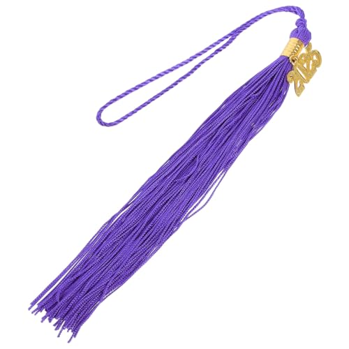 DOITOOL 2025 Graduierungskappe Quasten Quasten-Anhänger zum Gedenken an den Abschluss hängende Abschlusskappen Graduierung Kleid Mütze Quaste Grad Quaste Polyester Violett DOITOOL 2025 Graduierungskappe Quasten Quasten-Anhänger zum Gedenken an den Abschluss hängende Abschlusskappen Graduierung Kleid Mütze Quaste Grad Quaste Polyester Violett von DOITOOL