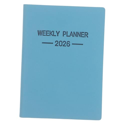 DOITOOL 2026 Agenda-Buch Geschäftsplaner Taschenplaner Mini -Planer Kleines Notizbuch winziger Notizblock Wochen- und Monatsplaner notizbuch für die arbeit Pu Blue von DOITOOL