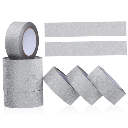 DOITOOL 20Rollen Glitzer Washi Tape Dekorative Klebebänder für Scrapbooking DIY Handwerk und Geschenkverpackung Glänzende Oberfläche für Projekte von DOITOOL