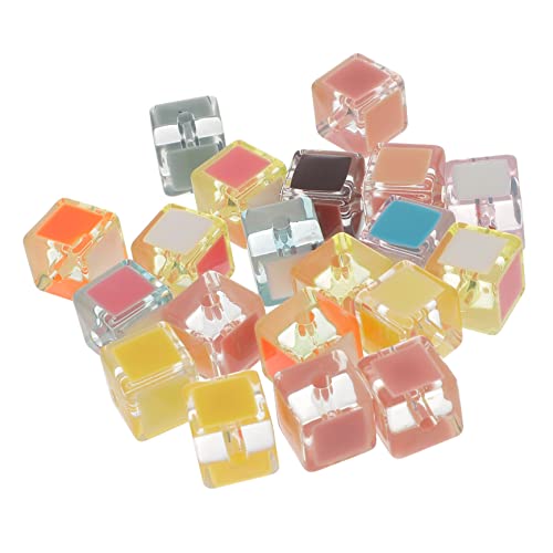 DOITOOL 20Stücke Acryl Würfelperlen für Schmuckdesign Transparente Bastelperlen für Halsketten Armbänder Ohrringe Lose Perlen für DIY Projekte Pastellfarben DOITOOL 20Stücke Acryl Würfelperlen für Schmuckdesign Transparente Bastelperlen für Halsketten Armbänder Ohrringe Lose Perlen für DIY Projekte Pastellfarben von DOITOOL
