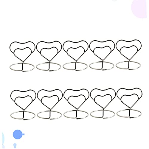 DOITOOL 20Stücke Herzförmige Tischkartenhalter Elegante Platzkartenhalter Für Hochzeiten Geburtstagsfeiern Und Besondere Anlässe Silberfarbene Büroklammern Für Kreative DOITOOL 20Stücke Herzförmige Tischkartenhalter Elegante Platzkartenhalter Für Hochzeiten Geburtstagsfeiern Und Besondere Anlässe Silberfarbene Büroklammern Für Kreative von DOITOOL