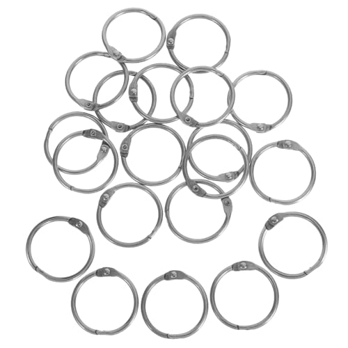 DOITOOL 20Stücke Metallbinderringe für Lose Einfache Handhabung für Karteikarten Sammelalben und Langlebige Binderinge mit Benutzerfreundlichem Design DOITOOL 20Stücke Metallbinderringe für Lose Einfache Handhabung für Karteikarten Sammelalben und Langlebige Binderinge mit Benutzerfreundlichem Design von DOITOOL