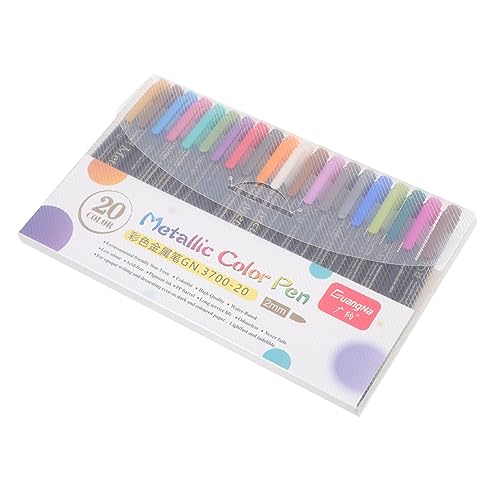 DOITOOL 20Stücke Metallic Marker Für Schwarzpapier DIY Stifte Metallic Farben Für Malerei Scrapbooking Und Bastelprojekte Für Künstler von DOITOOL