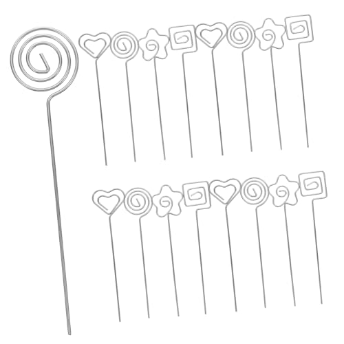 DOITOOL 20stücke Metall Blumenstecker Draht Fotohalter Memokarten Clips Nummernhalter Blumen Picker Für Fotos Notizen Und Karten Kreis Blume Herz Stil von DOITOOL