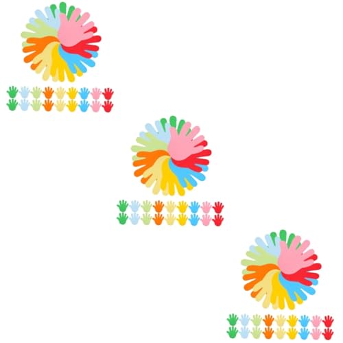 DOITOOL 216 Stck. Teiliges Farbiges Papier DIY Fingerabdruck Formen Bastelausschnitte Dickes Papier für Klassenzimmer Wanddekoration Kreative Bastelprojekte und Schulmaterial von DOITOOL