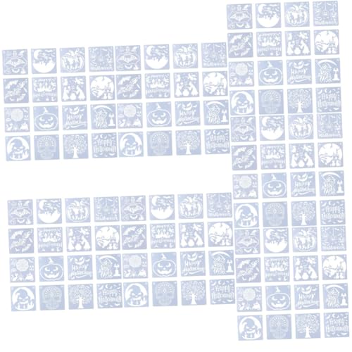 DOITOOL 224 Blatt Halloween Schablonen Teiliges Pet Wiederverwendbar Waschbar für DIY Basteln Malen Scrapbooking und Halloween Deko Sicher und Leicht für Erwachsene von DOITOOL