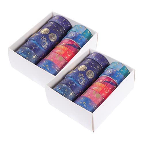 DOITOOL 24 Rollen Diy Klebeband Lieferungen Papier Farbband Party Diy-bänder Dekorativ Verpackung Urlaubsbänder Klebebänder Für Heimwerker Washi -klebeband Kreative Washi-tapes Aufkleber von DOITOOL