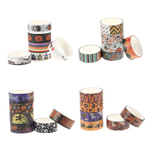 DOITOOL 24 Rollen Halloween-Washi-Tape Halloween-Band Halloween dekoratives Abdeckband geschenkband halloween halloween-dekoration Klebebänder Aufkleber für Geschenkverpackungen Papier DOITOOL 24 Rollen Halloween-Washi-Tape Halloween-Band Halloween dekoratives Abdeckband geschenkband halloween halloween-dekoration Klebebänder Aufkleber für Geschenkverpackungen Papier von DOITOOL