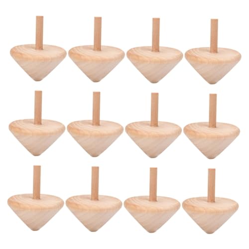 DOITOOL 24 STK. Teiliges Holz DIY Bemalbare Rotierende Gyroskope für Fördert Kreativität und Feinmotorik Sicher und Langlebig und Geschenkspielzeug DOITOOL 24 STK. Teiliges Holz DIY Bemalbare Rotierende Gyroskope für Fördert Kreativität und Feinmotorik Sicher und Langlebig und Geschenkspielzeug von DOITOOL