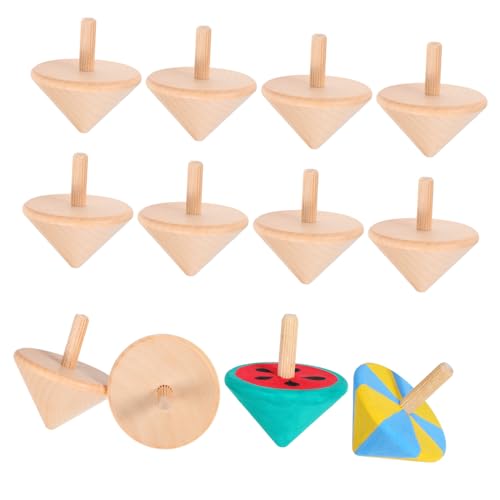 DOITOOL 24 STK. Teiliges Holzkreisel zum Bemalen Drehbare DIY Gyroskop Spielzeuge für Holzspielzeug Fördert Armkraft und Eltern Junge Mädchen Beziehung DOITOOL 24 STK. Teiliges Holzkreisel zum Bemalen Drehbare DIY Gyroskop Spielzeuge für Holzspielzeug Fördert Armkraft und Eltern Junge Mädchen Beziehung von DOITOOL