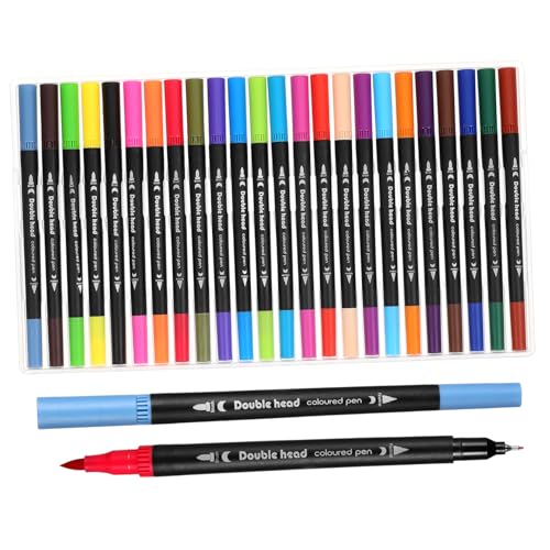 DOITOOL 24 Stück Doppelseitige Aquarellstifte Zum Ausmalen Von Markern Für Erwachsene Malen Ausmalen Pinselstifte Wassermarker Aquarellmarker Stifte Aquarellstifte Pp DOITOOL 24 Stück Doppelseitige Aquarellstifte Zum Ausmalen Von Markern Für Erwachsene Malen Ausmalen Pinselstifte Wassermarker Aquarellmarker Stifte Aquarellstifte Pp von DOITOOL
