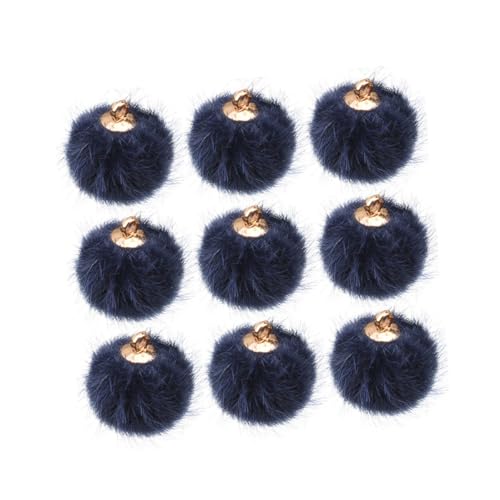 DOITOOL 24 Stück Fellknäuel-Anhänger würfelunterlage einhelll photostickomni Schmuckzubehör lichtwärts Schlüssel Reiz Trendy Ball hängend Ohrringe machen Charms DIY Ohrringe Pompon von DOITOOL