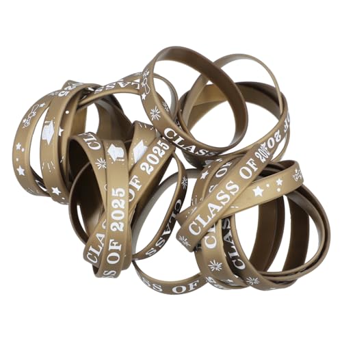 DOITOOL 24 Stück Graduierungsarmband Gedenk- Festival-armband Abschluss Armband Absolvent Junge Senior Hochschule Jugend Andenken Student Farbe Personifizieren Blau Party Kieselgel Golden DOITOOL 24 Stück Graduierungsarmband Gedenk- Festival-armband Abschluss Armband Absolvent Junge Senior Hochschule Jugend Andenken Student Farbe Personifizieren Blau Party Kieselgel Golden von DOITOOL