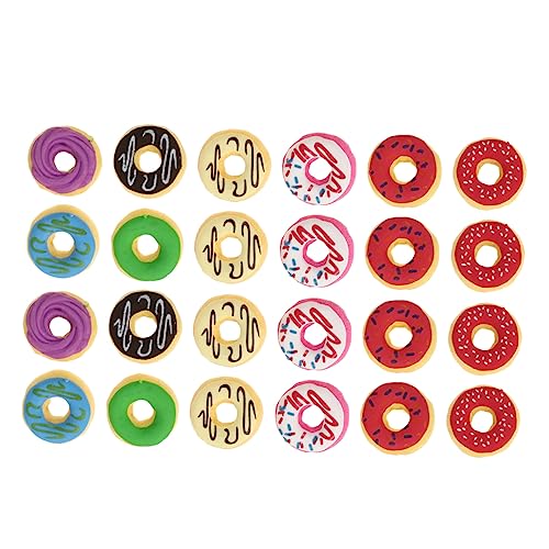 DOITOOL 24 Stück Gummiband Radiergummi Für Cartoon-bär-radiergummi Mini-radiergummis Für Neuheitseraser Radiergummis Für Mini-donut-anhänger Plastik DOITOOL 24 Stück Gummiband Radiergummi Für Cartoon-bär-radiergummi Mini-radiergummis Für Neuheitseraser Radiergummis Für Mini-donut-anhänger Plastik von DOITOOL