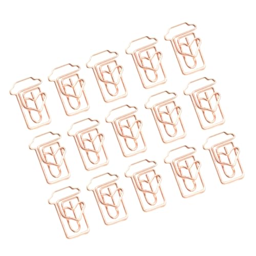 DOITOOL 24 Stück Kaffeetassen Förmige Büroklammern Roségold Kreative Lesezeichen und Clips für Büro Schule Notizbücher und Scrapbooks DOITOOL 24 Stück Kaffeetassen Förmige Büroklammern Roségold Kreative Lesezeichen und Clips für Büro Schule Notizbücher und Scrapbooks von DOITOOL